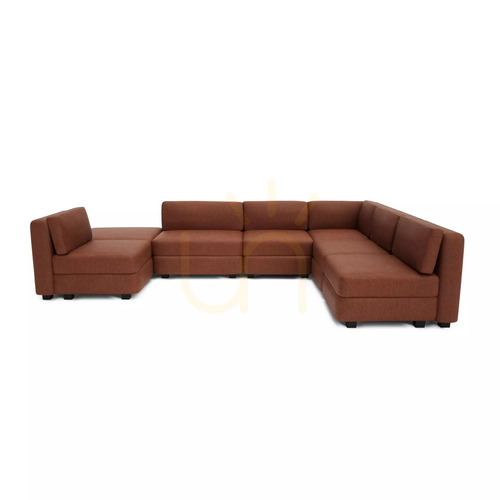 Verifica Canapea modulară GRACIA – în formă de U, 160 x 340 x 230 cm – culoare teracotă de la City Sofa