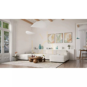Canapea modulară GRACIA – Modul de capăt – Canapea City crem-bej small 9