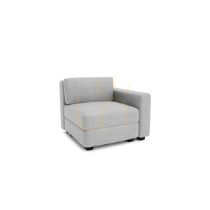 Canapea modulară GRACIA – Modul de capăt – Canapea City, gri small 2