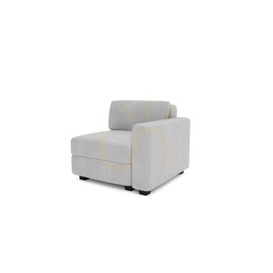 Canapea modulară GRACIA – Modul de capăt – Canapea City, gri small 3