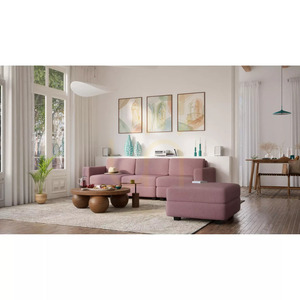 Canapea modulară GRACIA – Modul simplu – Culoare roz pal de la City Sofa small 12