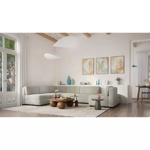 Canapea modulară GRACIA – Modul de colț – Canapea City bej-gri small 9