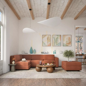 Canapea modulară GRACIA – Modul de colț – Culoare teracotă de la City Sofa small 5