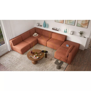 Canapea modulară GRACIA – Modul de colț – Culoare teracotă de la City Sofa small 8