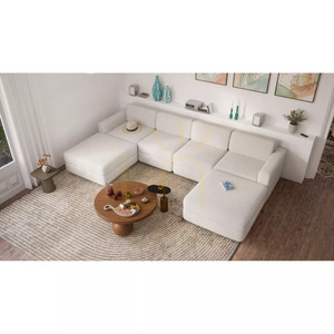 Canapea modulară GRACIA – Modul otoman mare – Canapea City crem-bej small 8