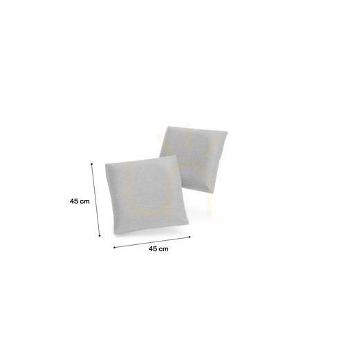 Verifica Perne GRACIA, 45 x 45 cm – Set de 2 – Canapea Gray City