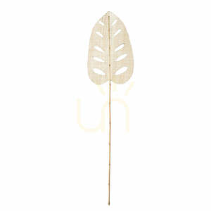 Panou decorativ frunză de nufăr BAZAR BIZAR din hiacint de apă, natural, 120 cm small 0