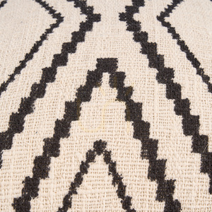 Husă pernă BAZAR BIZAR Sahara Diamond negru natural 50x50 cm bumbac small 11