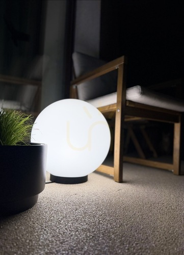 Verifica Lampă decorativă luminoasă tip glob pentru grădină LUNA BALL 50 cm – LED E27, PREMIUM, rezistentă la UV