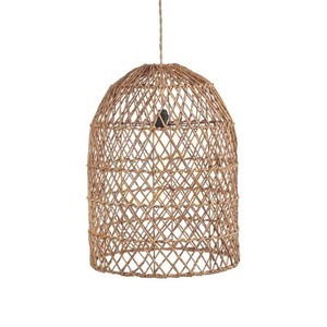 Abajur pentru lustră suspendată Bazar Bizar XIOMARA S, frunză de banan împletită, natural, ø20 cm small 2