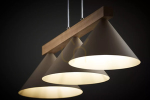 Lampă suspendată Sigma DECO 3 bej cald/maro deschis 41633 small 1