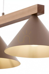 Lampă suspendată Sigma DECO 3 bej cald/maro deschis 41633 small 2