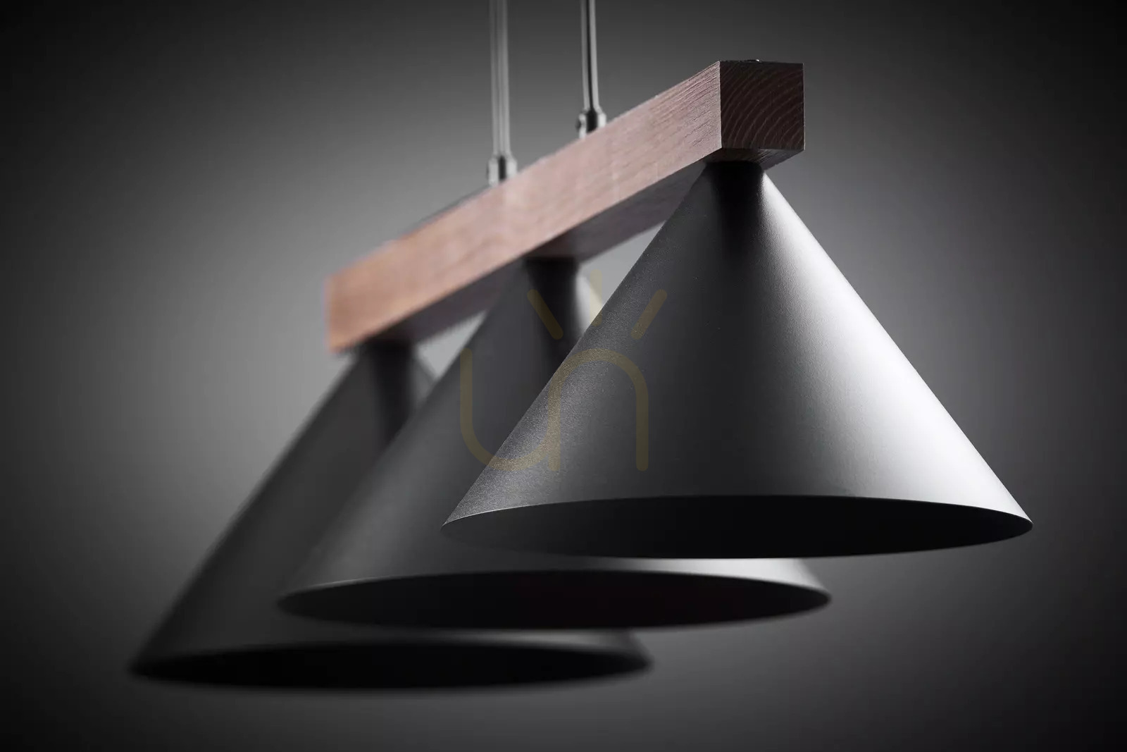 Vedere Lampă suspendată Sigma DECO 3 negru/maro închis 41634 Lampă suspendată Sigma DECO 3 negru/maro închis 41634