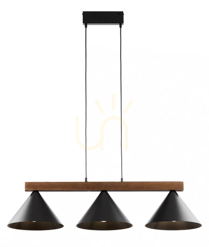 Verifica Lampă suspendată Sigma DECO 3 negru/maro închis 41634