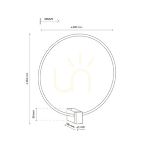 Aplică de perete Vexa Brown cu LED de 18 W small 8