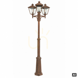 Felinar de grădină LONDON 483BC 3 x E27 patină de cupru NORLYS small 0