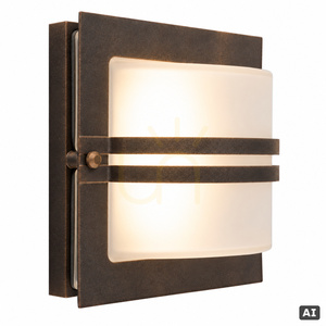 Aplică de exterior Norlys Bern 675 MDBC neagră cu patină de cupru, LED 11,2 W 3000 K, senzor de mișcare, IP54 small 1