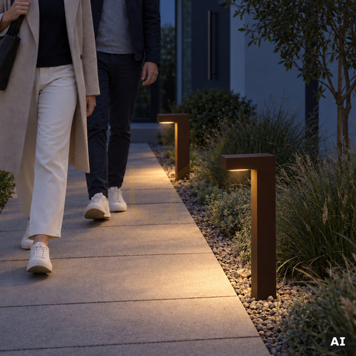 Verifica Stâlpișor de iluminat NORLYS Asker 1310CS culoare oțel corten LED 7,2 W 3000 K 55 cm