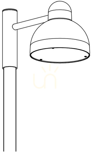 Verifica Lanterna de grădină cu LED Koster 1915CS, de culoarea ruginii, de la NORLYS
