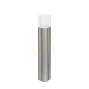 Stâlpișor de iluminat Frigga 2147AL gri deschis RAL 9006, E27, 85 cm NORLYS small 0