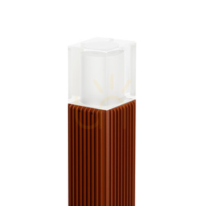 Stâlp de iluminat LED Norlys Frigga 2155CB, 85 cm, maro cupru RAL 8004, 2700 K, DALI2 small 1