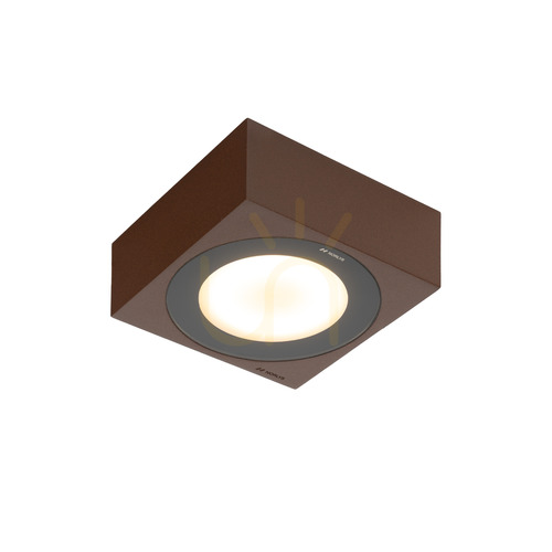 Verifica Hitra 2460CS – Corp de iluminat de exterior pentru tavan, de culoarea ruginii, cu LED, NORLYS
