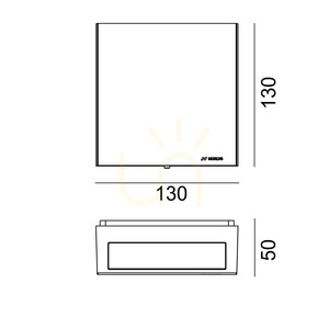Aplică de exterior NORLYS Nora 2474CB maro cupru, LED 15,3 W 2700 K DALI2, lumină sus-jos small 4