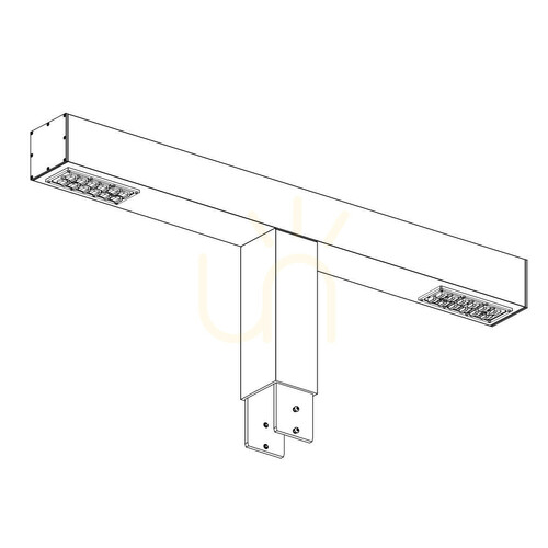 Verifica Corp de iluminat dublu pentru stâlp NORLYS Trelleborg 2616GR LED 3000 K, gri grafit – fără stâlp
