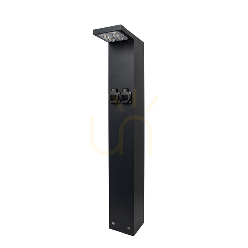 Verifica Stâlpișor negru Norlys Skara 2957BL LED 7,7 W 616 lm 4000 K SCHUKO