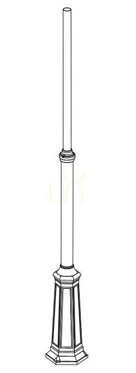 Verifica Stâlp de iluminat NORLYS Lamppost cupru 220 cm 3010BC Stâlp de iluminat NORLYS Lamppost cupru 220 cm 3010BC