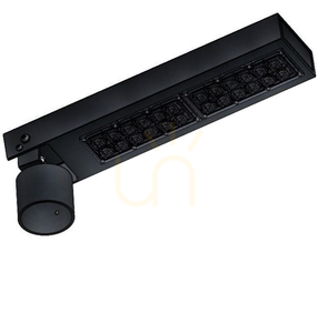 Corp de iluminat pentru stâlp LED Norlys Asker Head 4314BL, Ø50/60/76 mm, negru RAL 9005, 39,8 W 3000 K, DALI2 small 0