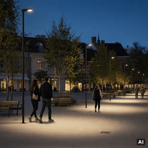 Corp de iluminat pentru stâlp NORLYS Asker Head 4382BL Ø60 LED 19,6W 3000K IP65 negru small 6
