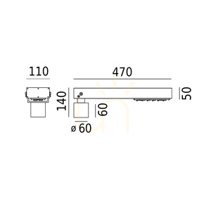Corp de iluminat pentru stâlp NORLYS Asker Head 4382BL Ø60 LED 19,6W 3000K IP65 negru small 7