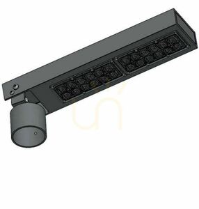 Cap de iluminat LED Norlys Asker Head 4392GR pentru stâlp Ø60 mm, grafit RAL 7016, 39,8 W 3000 K, DALI2 small 0