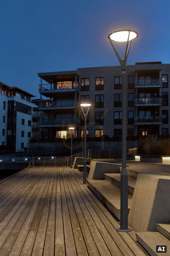 Verifica Lanterna de grădină cu LED Hammerfest 5134GR, culoare gri, de la NORLYS