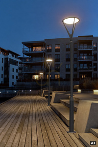 Lanterna de grădină cu LED Hammerfest 5134GR, culoare gri, de la NORLYS small 3