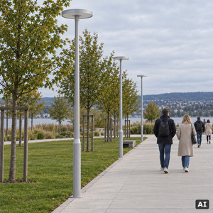 Lanterna de grădină cu LED Borg 5141AL, argintie, de la NORLYS small 4