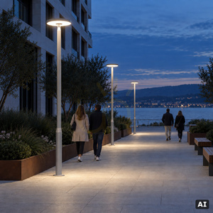 Lanterna de grădină cu LED Borg 5141AL, argintie, de la NORLYS small 5