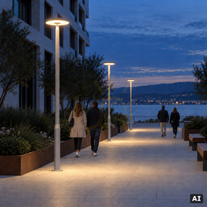 Lanterna de grădină cu LED Borg 5143AL, argintie, de la NORLYS small 4