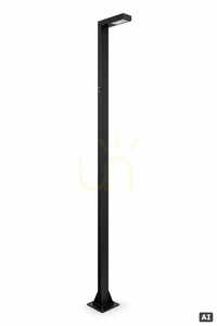 Lampă de grădină NORLYS Asker 5225BL neagră LED 19,7 W 300 cm small 1