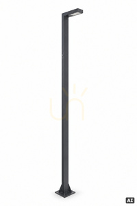 Stâlp de iluminat Norlys Asker 5227GR, 3 m, LED 19,5 W 2827 lm 4000 K, DALI2, grafit, IP65 small 1