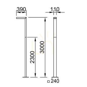 Stâlp de iluminat Norlys Asker 5227GR, 3 m, LED 19,5 W 2827 lm 4000 K, DALI2, grafit, IP65 small 5