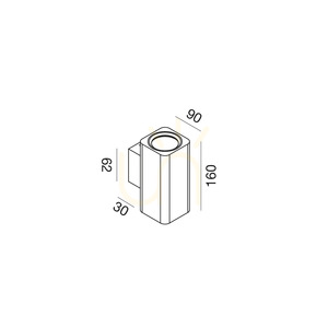 Aplică Gea Luce GAP541 negru satinat 2×GU10 small 1