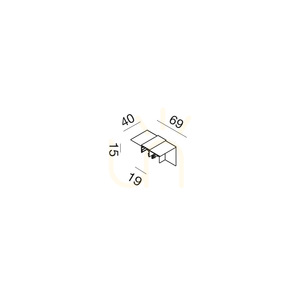 GBIGSB6 Conector pentru bară colectoare, alb, Gea Luce small 1