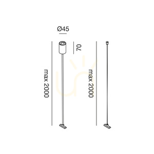 GBIS14 Suport pentru bară colectoare Silver Gea Luce small 1