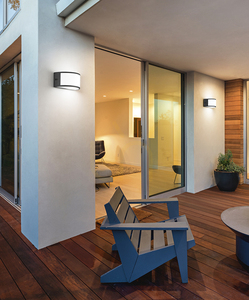 GES140 Aplică de perete pentru exterior Silver Gea Luce, IP54 small 1