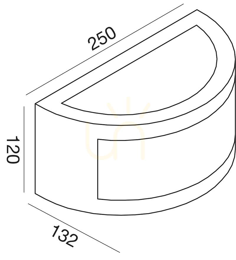 Vedere GES143 Aplică de perete pentru exterior Gea Luce, albă, IP54 GES143 Aplică de perete pentru exterior Gea Luce, albă, IP54