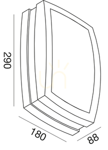 GES301 Silver Gea Luce – Lampa de tavan pentru exterior, IP54 small 1