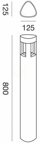 Verifica Stâlp de iluminat exterior Gea Luce GES481 gri argintiu GX53 IP54