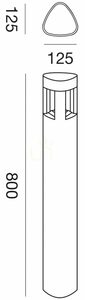 Stâlp de iluminat exterior Gea Luce GES481 gri argintiu GX53 IP54 1 Stâlp de iluminat exterior Gea Luce GES481 gri argintiu GX53 IP54 small 1